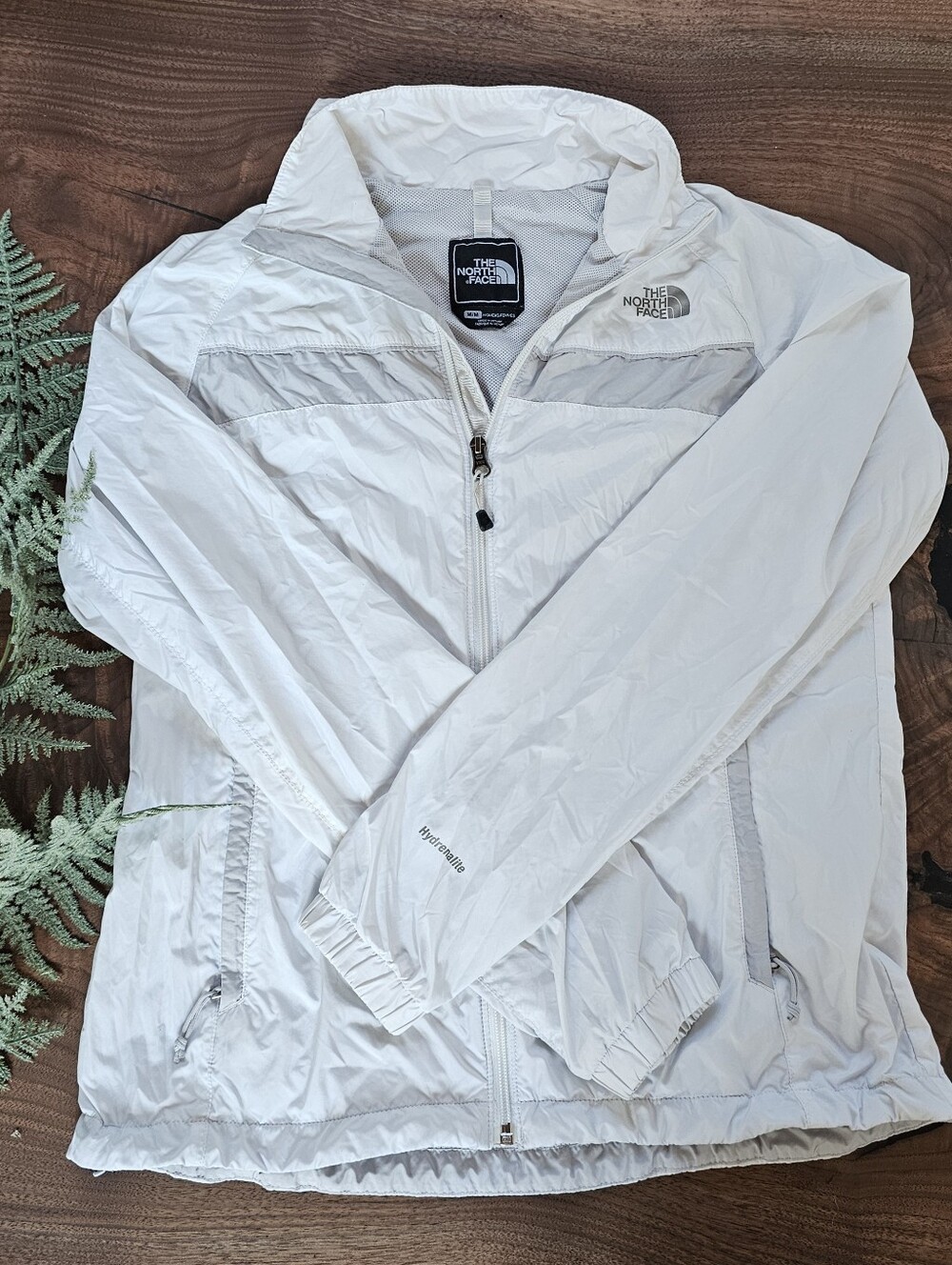 White Northface Windbreaker Jacket